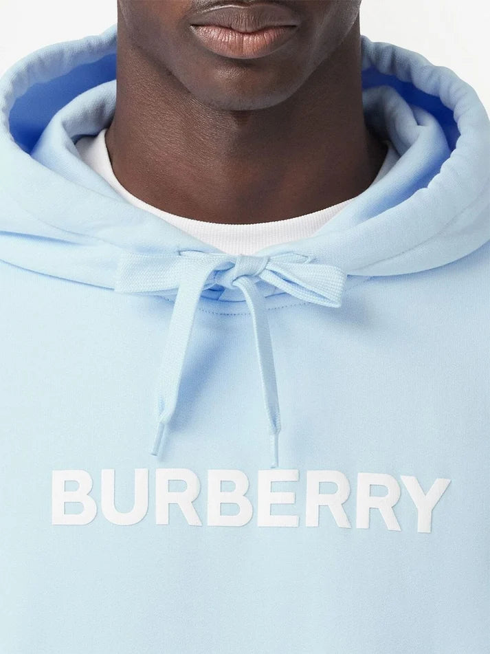 Burberry Ansdell Logo Hooded Sweatshirt Blue