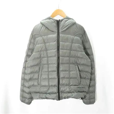 Diesel W-Scott hooded down grey puffer jacket